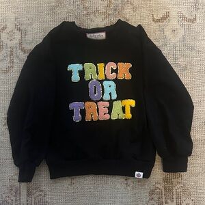 Black Halloween "Trick or Treat" Sweatshirt